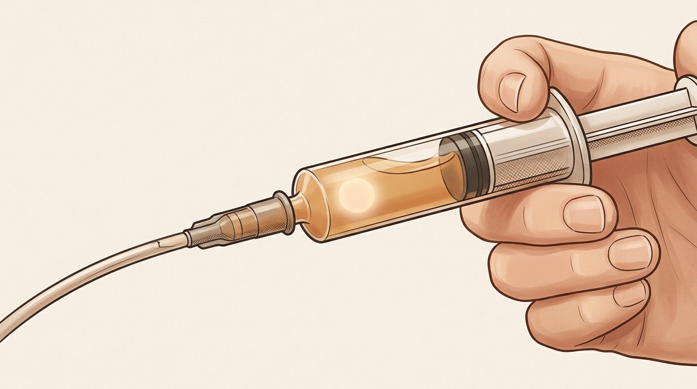 Drawing the embryo into the catheter. — variant A