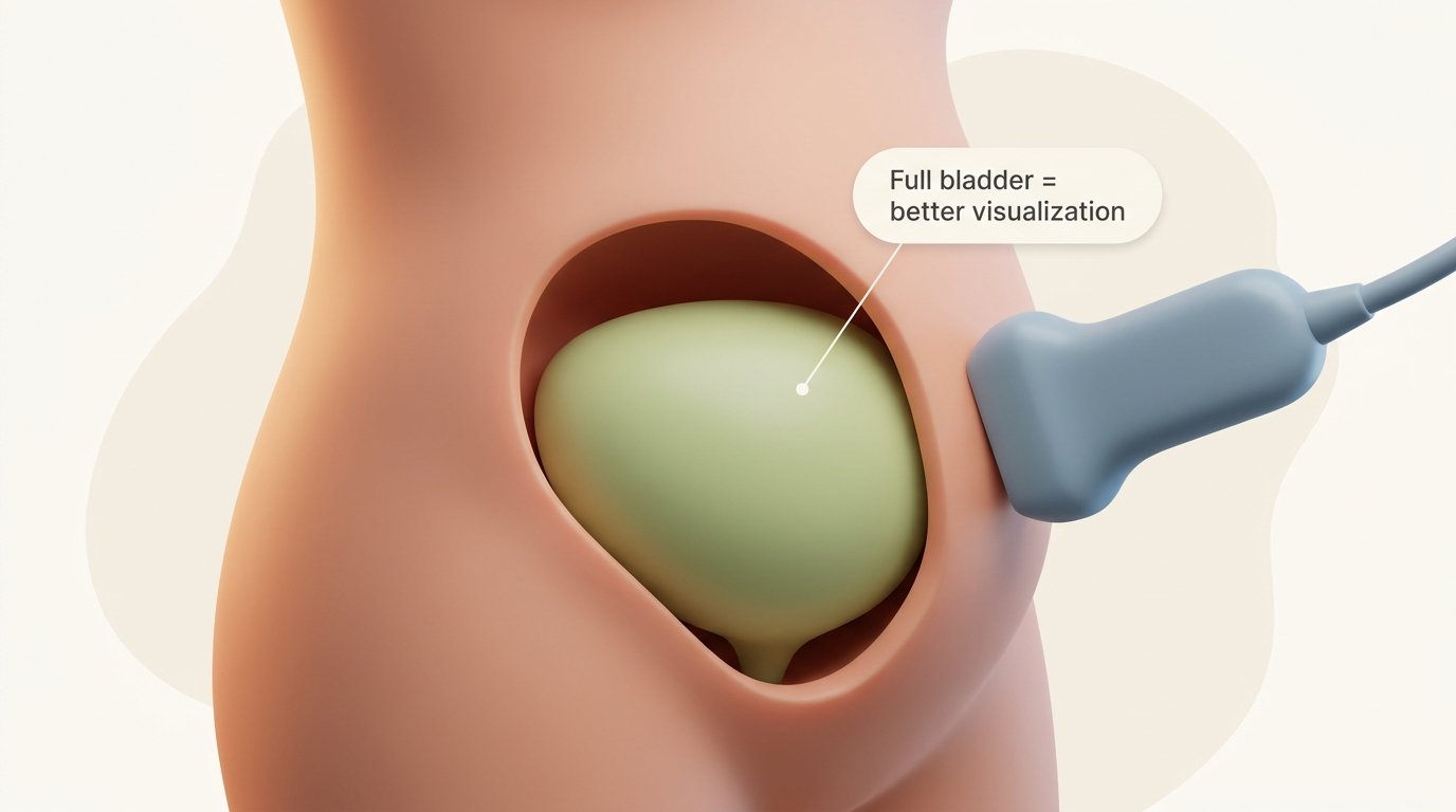 Full bladder preparation. — variant B